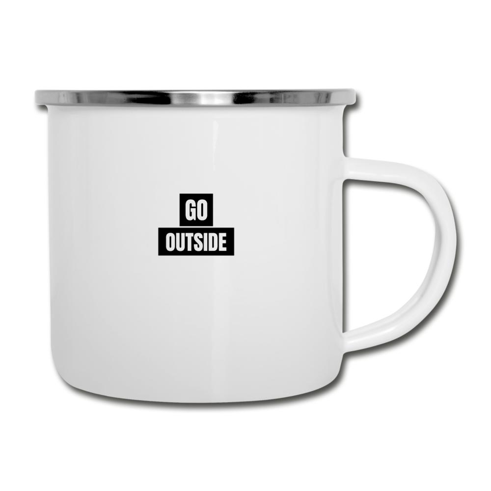 Go Outside Enamel Camping Mug