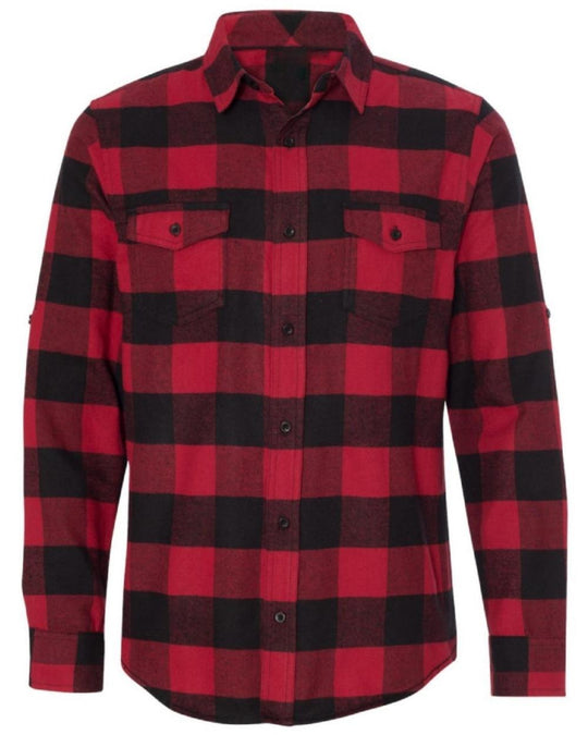 Men's Red Buffalo Long Sleeve Flannel