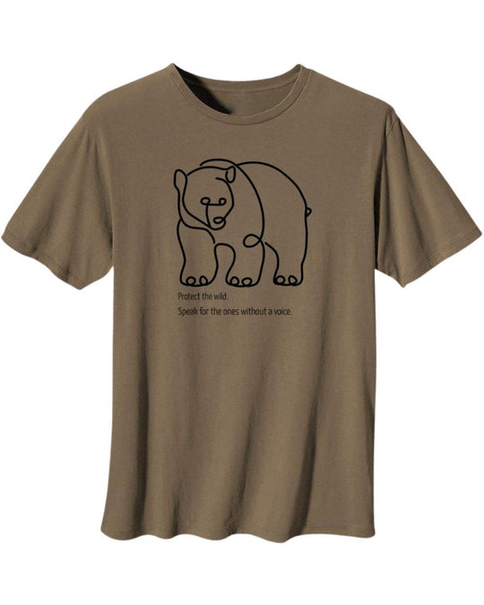 Men's Wild Bear Organic Cotton Heavyweight T-Shirt