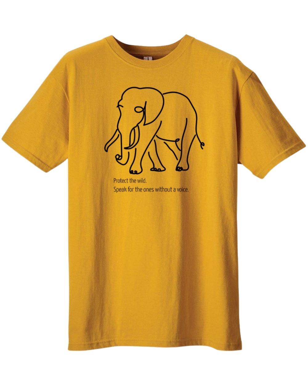 Men's Wild Elephant Organic Cotton Heavyweight T-Shirt