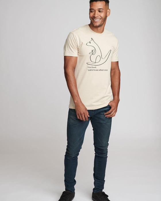 Men's Wild Kangaroo Organic Cotton Heavyweight T-Shirt