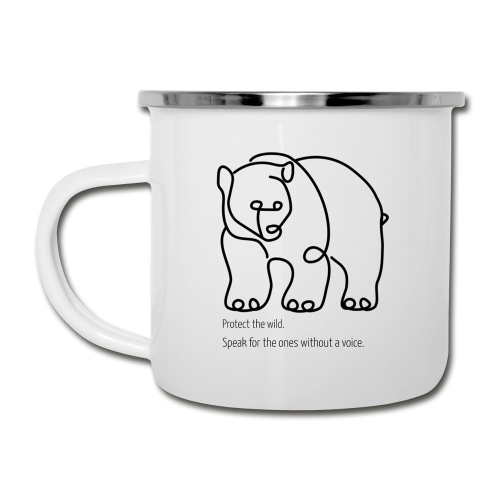 Protect The Wild Enamel Camping Mug