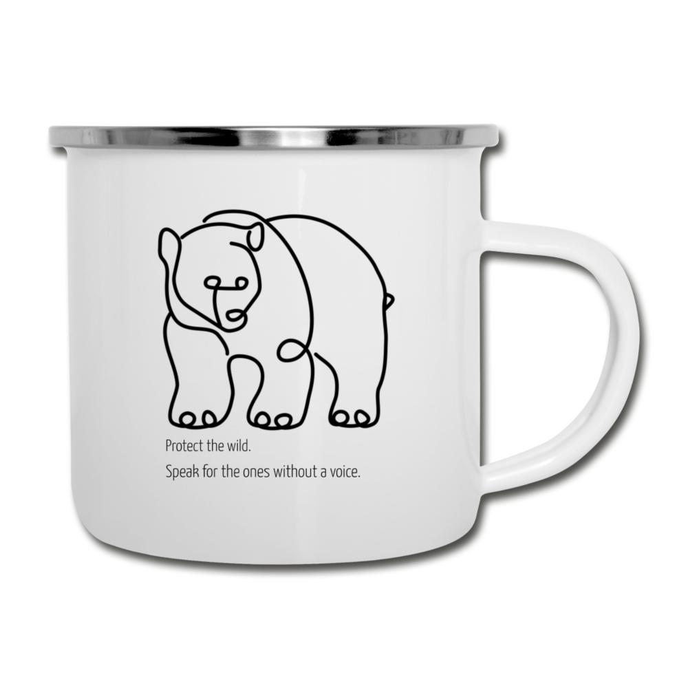 Protect The Wild Enamel Camping Mug