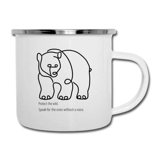 Protect The Wild Enamel Camping Mug