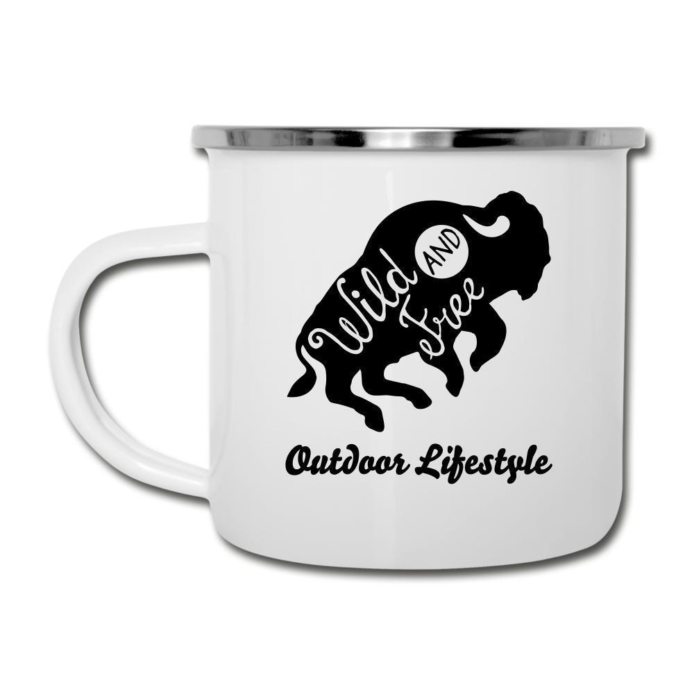 The Wild Bison Enamel Camping Mug