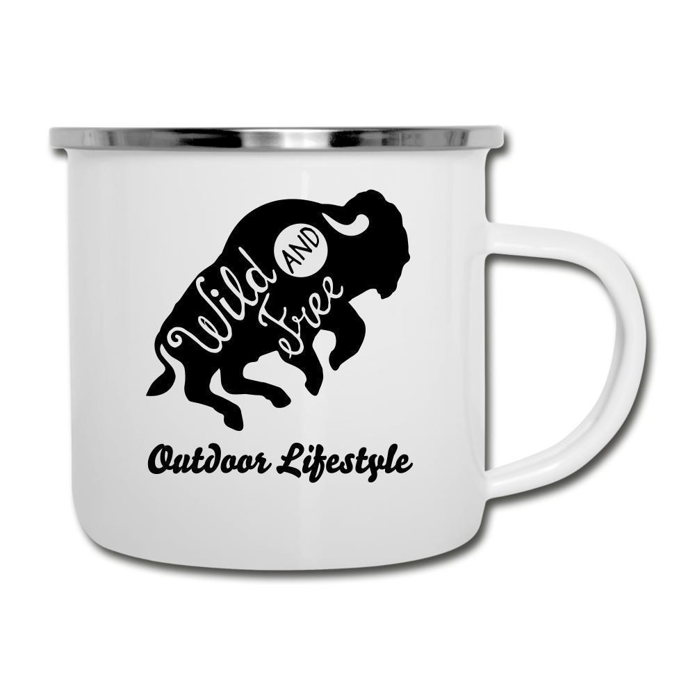 The Wild Bison Enamel Camping Mug