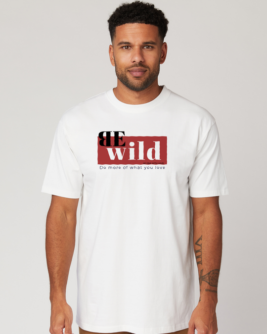 Men's Be Wild Organic Cotton Heavyweight T Shirt