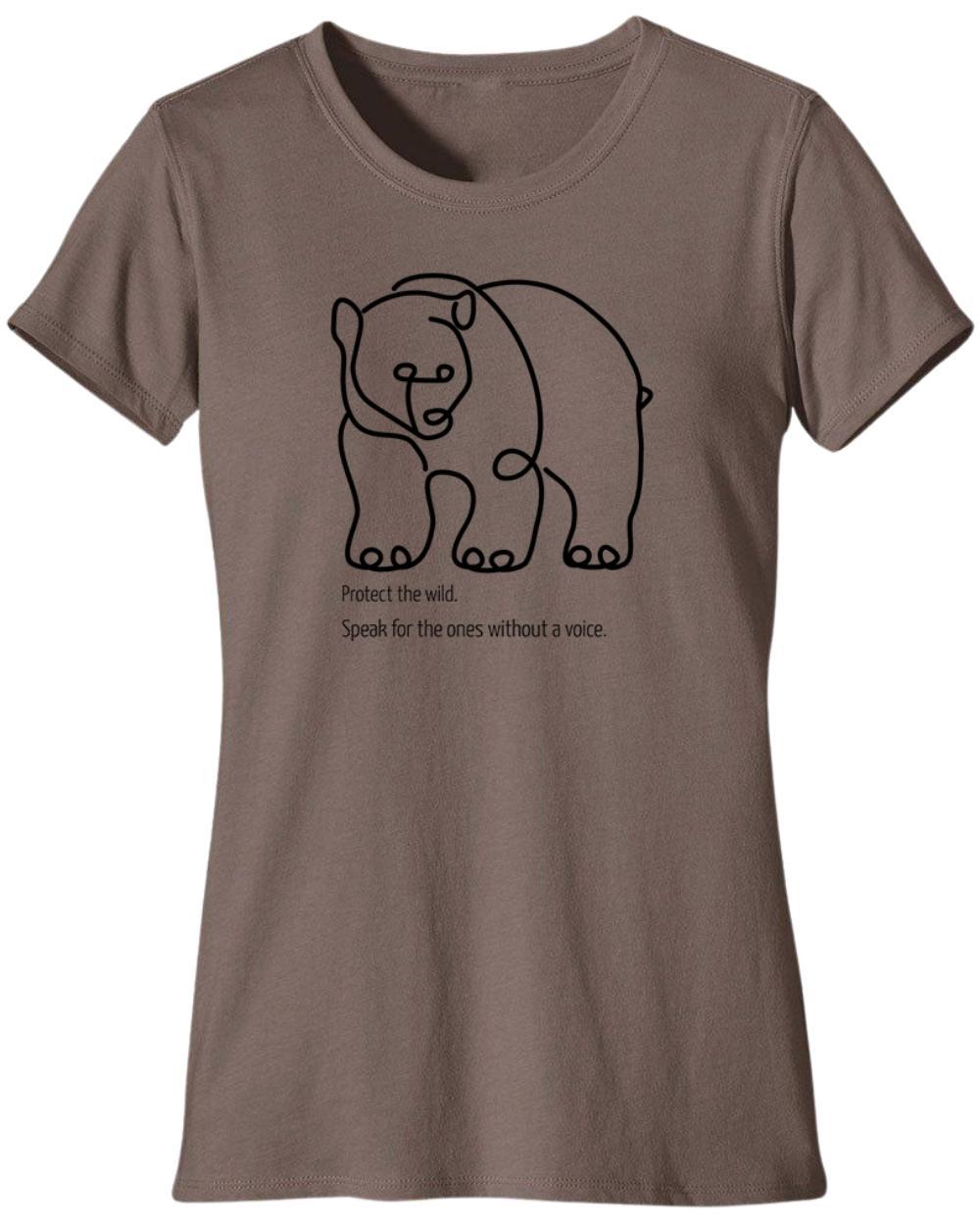 Women's Wild Bear Organic Cotton Classic T-Shirt