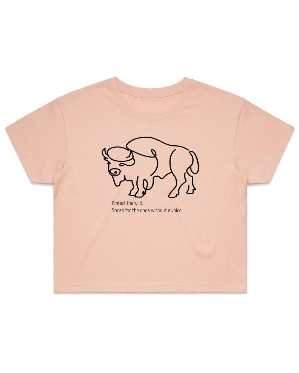 Women's Wild Buffalo Organic Cotton Crop Tee