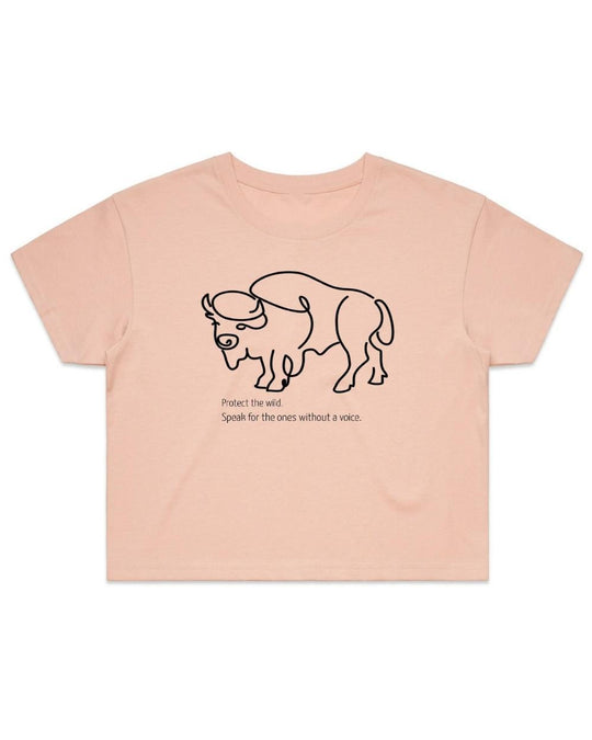 Women's Wild Buffalo Organic Cotton Crop Tee